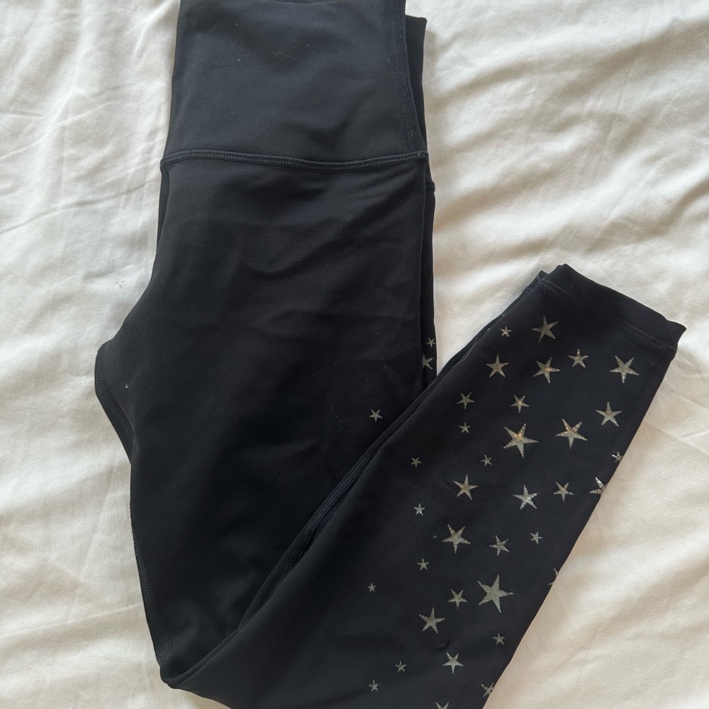 Nancy Rose Metalic Star 7/8ths leggings